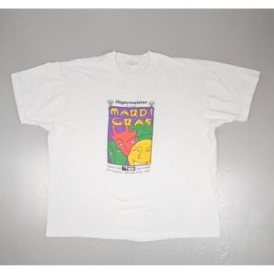 Jagermeister Mardi Gras T-Shirt Mens 3XL VTG 1993 KC‎ Club Crawl Single Stitch